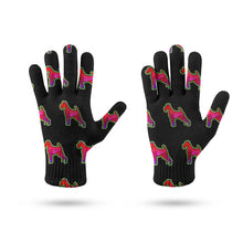 Load image into Gallery viewer, Schnauzer Neon Touch Screen Gloves-Accessories-Accessories, Dog Dad Gifts, Dog Mom Gifts, Gloves-9