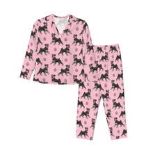 Load image into Gallery viewer, Schnauzer Pajamas for Women - XL Available - Yes I Love Black and Silver Schnauzers-Pajamas-Apparel,Dog Mom Gifts,Pajamas,Schnauzer-11
