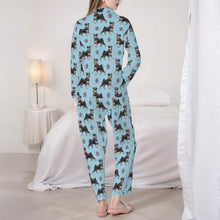 Load image into Gallery viewer, Schnauzer Pajamas for Women - XL Available - Yes I Love Black and Silver Schnauzers-Pajamas-Apparel,Dog Mom Gifts,Pajamas,Schnauzer-5
