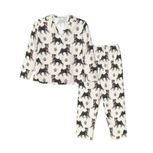 Load image into Gallery viewer, Schnauzer Pajamas for Women - XL Available - Yes I Love Black and Silver Schnauzers-Pajamas-Apparel,Dog Mom Gifts,Pajamas,Schnauzer-7