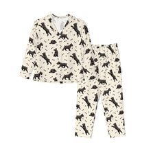 Load image into Gallery viewer, Schnauzer Pajamas for Women - XL Available - Yes I Love Black Schnauzers-Pajamas-Apparel,Boston Terrier,Dog Mom Gifts,Pajamas-11