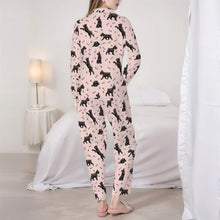 Load image into Gallery viewer, Schnauzer Pajamas for Women - XL Available - Yes I Love Black Schnauzers-Pajamas-Apparel,Boston Terrier,Dog Mom Gifts,Pajamas-5