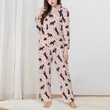 Load image into Gallery viewer, Schnauzer Pajamas for Women - XL Available - Yes I Love Black Schnauzers-Pajamas-Apparel,Boston Terrier,Dog Mom Gifts,Pajamas-1