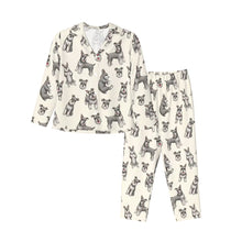 Load image into Gallery viewer, Schnauzer Pajamas for Women - XL Available - Yes I Love Salt and Pepper Schnauzers-Pajamas-Apparel,Dog Mom Gifts,Pajamas,Schnauzer-7