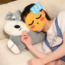 Load image into Gallery viewer, Schnauzer Body Pillow Plush Toy - Permanent Couch Buddy-Home Decor-Dog Memorial Gifts,Home Decor,Pillows,Schnauzer,Stuffed Animal-5