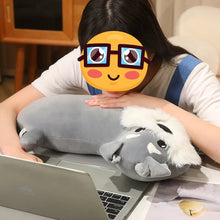 Load image into Gallery viewer, Schnauzer Body Pillow Plush Toy - Permanent Couch Buddy-Home Decor-Dog Memorial Gifts,Home Decor,Pillows,Schnauzer,Stuffed Animal-4
