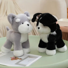 Load image into Gallery viewer, Schnauzer Plush Toy - Adorable Standing Salt and Pepper Schnauzer-13
