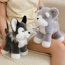 Load image into Gallery viewer, Schnauzer Plush Toy - Adorable Standing Salt and Pepper Schnauzer-9