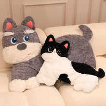 Load image into Gallery viewer, Schnauzer Plush Toy and Throw Pillow - Furry Doe Eyed Companion-17