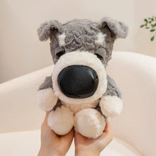 Load image into Gallery viewer, Schnauzer Plush Toy - Cutest Sitting Big Nose Schnauzer-2