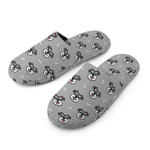 Load image into Gallery viewer, Schnauzer Slippers for Women - Happy Happy Schnauzer Love - Flannel-Slippers-26