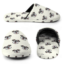 Load image into Gallery viewer, Schnauzer Slippers for Women - Happy Happy Schnauzer Love - Flannel-Slippers-3