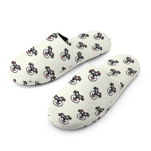 Load image into Gallery viewer, Schnauzer Slippers for Women - Happy Happy Schnauzer Love - Flannel-Slippers-4