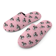 Load image into Gallery viewer, Schnauzer Slippers for Women - Happy Happy Schnauzer Love - Flannel-Slippers-7