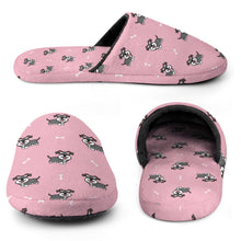 Load image into Gallery viewer, Schnauzer Slippers for Women - Smiling Schnauzer Delight - Flannel-Slippers-10