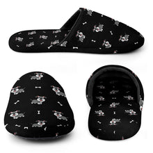 Load image into Gallery viewer, Schnauzer Slippers for Women - Smiling Schnauzer Delight - Flannel-Slippers-31