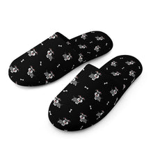 Load image into Gallery viewer, Schnauzer Slippers for Women - Smiling Schnauzer Delight - Flannel-Slippers-32