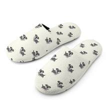 Load image into Gallery viewer, Schnauzer Slippers for Women - Smiling Schnauzer Delight - Flannel-Slippers-3