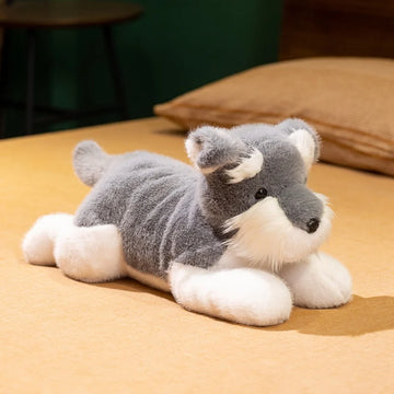 Schnauzer Soft Toy Belly Flop Sploot Design Schnauzer 50cm 360x