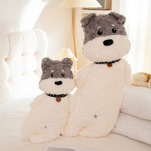 Load image into Gallery viewer, Schnauzer Throw Pillow and Plush Toy - Furry Snuggle Buddy-12