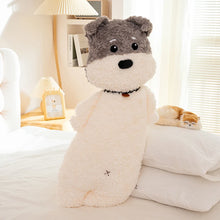 Load image into Gallery viewer, Schnauzer Throw Pillow and Plush Toy - Furry Snuggle Buddy
