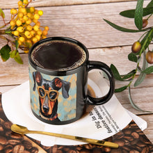 Load image into Gallery viewer, Scholarly Sentinel Doberman Coffee Mug-3