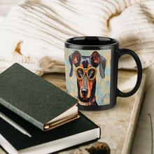 Load image into Gallery viewer, Scholarly Sentinel Doberman Coffee Mug-6