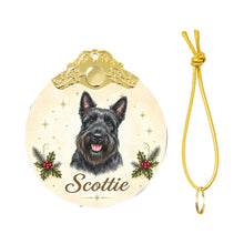 Load image into Gallery viewer, Scottie Dog Christmas Ornament - Gold Crown Dog Portrait - Personalized with Photo and Name-Christmas Ornament-Christmas,Christmas Ornament,Personalize Artwork-4