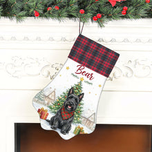 Load image into Gallery viewer, Scottie Dog Christmas Stocking - Home for the Holidays - Personalize with Photo and Name-Christmas Ornament-Christmas,Christmas Stocking,Personalize Artwork-6