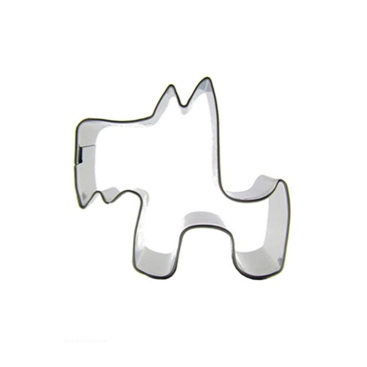 Image of a super cute Scottie dog cookie cutter in the shape of Scottish Terrier