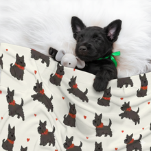 Load image into Gallery viewer, Scottie Dog Love Parade Blanket for Dog-Dog Blanket-Blankets,Home Decor,Scottish Terrier-1