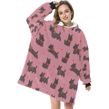 Load image into Gallery viewer, Scottie Dog Love Parade Blanket Hoodie-12