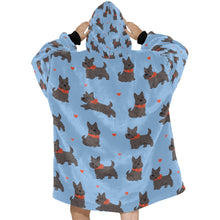 Load image into Gallery viewer, Scottie Dog Love Parade Blanket Hoodie-15