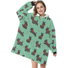 Load image into Gallery viewer, Scottie Dog Love Parade Blanket Hoodie-24