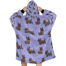 Load image into Gallery viewer, Scottie Dog Love Parade Blanket Hoodie-29