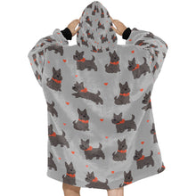 Load image into Gallery viewer, Scottie Dog Love Parade Blanket Hoodie-32