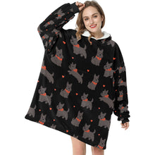 Load image into Gallery viewer, Scottie Dog Love Parade Blanket Hoodie-34