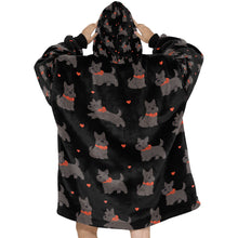Load image into Gallery viewer, Scottie Dog Love Parade Blanket Hoodie-36
