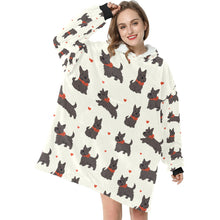 Load image into Gallery viewer, Scottie Dog Love Parade Blanket Hoodie-3