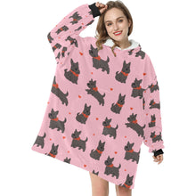 Load image into Gallery viewer, Scottie Dog Love Parade Blanket Hoodie-7
