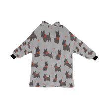 Load image into Gallery viewer, Scottie Dog Love Parade Blanket Hoodie-DarkGray-ONE SIZE-28