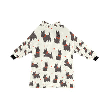 Load image into Gallery viewer, Scottie Dog Love Parade Blanket Hoodie-Ivory11-ONE SIZE-1