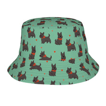 Load image into Gallery viewer, Scottie Dog Love Parade Bucket Hat-Hats &amp; Caps-Mint Green-One Size-25
