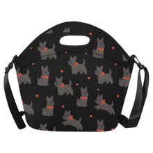 Load image into Gallery viewer, Scottie Dog Love Parade Neoprene Lunch Bag-Black-ONESIZE-41