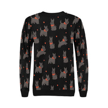 Load image into Gallery viewer, Scottie Dog Love Parade Sweatshirt for Women-Apparel-Apparel, Dog Mom Gifts, Scottish Terrier, Sweatshirt-11