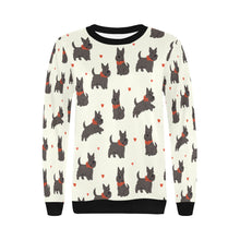 Load image into Gallery viewer, Scottie Dog Love Parade Sweatshirt for Women-Apparel-Apparel, Dog Mom Gifts, Scottish Terrier, Sweatshirt-12