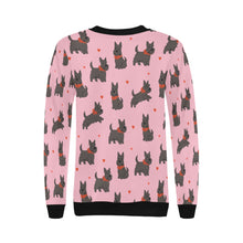 Load image into Gallery viewer, Scottie Dog Love Parade Sweatshirt for Women-Apparel-Apparel, Dog Mom Gifts, Scottish Terrier, Sweatshirt-15