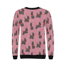 Load image into Gallery viewer, Scottie Dog Love Parade Sweatshirt for Women-Apparel-Apparel, Dog Mom Gifts, Scottish Terrier, Sweatshirt-17