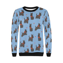 Load image into Gallery viewer, Scottie Dog Love Parade Sweatshirt for Women-Apparel-Apparel, Dog Mom Gifts, Scottish Terrier, Sweatshirt-18