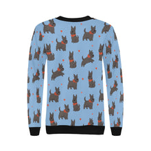 Load image into Gallery viewer, Scottie Dog Love Parade Sweatshirt for Women-Apparel-Apparel, Dog Mom Gifts, Scottish Terrier, Sweatshirt-19
